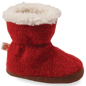 Acorn Kids' Slippers - Easy Bootie, Red Ragg Wool, TM | A10157BFPTM