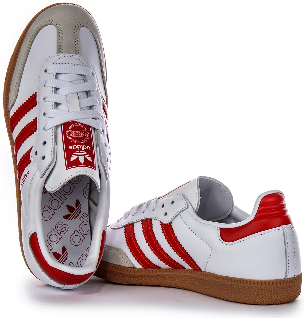 Adidas Samba OG In White Red For Women