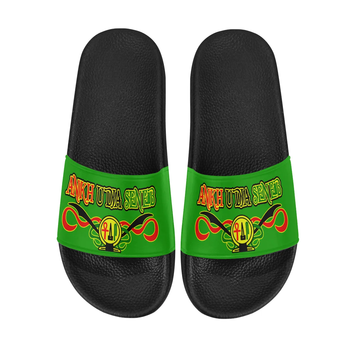 ANKH UDJA SENEB SHEN GREEN Men's Slide Sandals