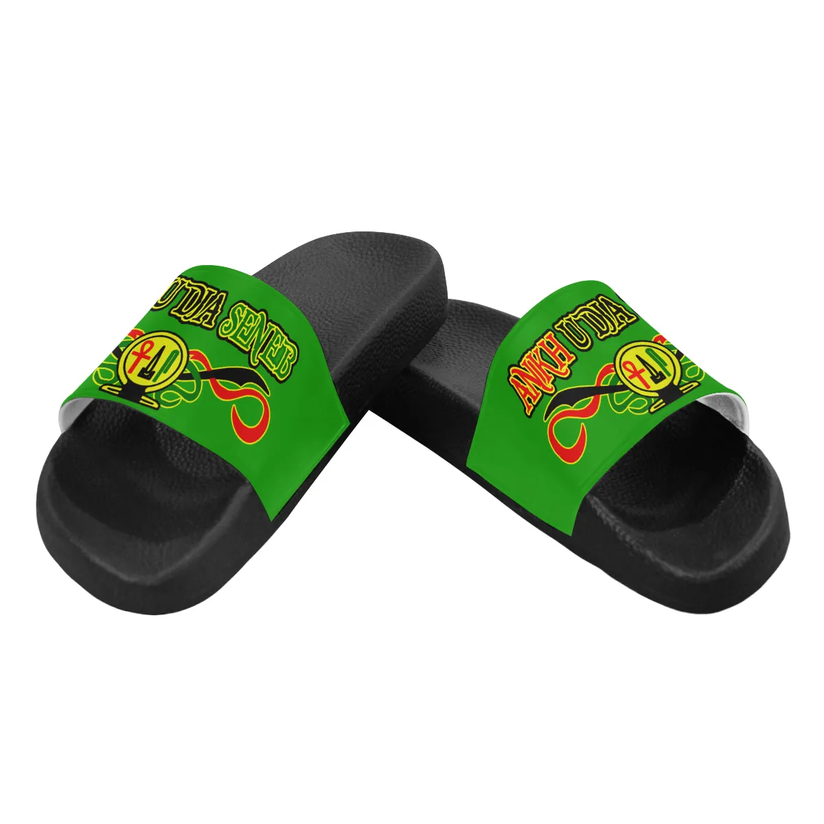 ANKH UDJA SENEB SHEN GREEN Men's Slide Sandals