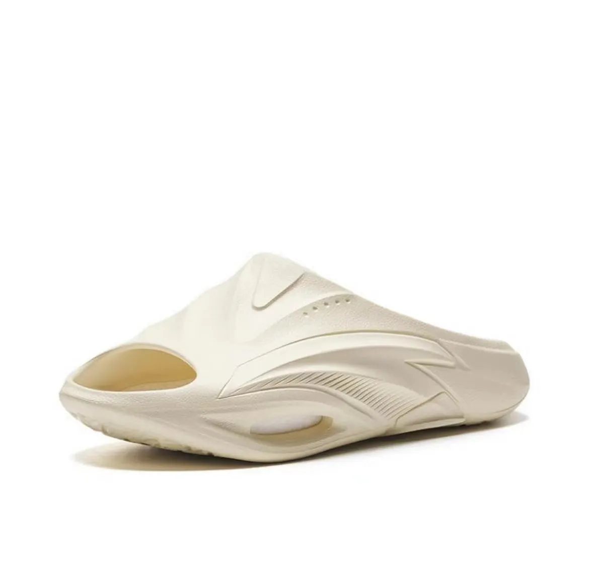 Anta Nitrogen Bubble Leisure Sports Recovery Slippers - Off White