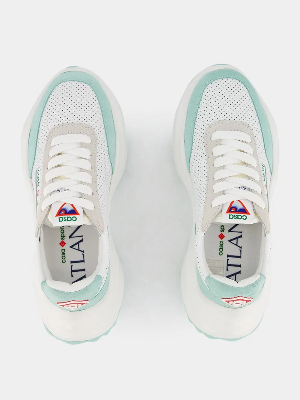 Atlantis Logo Leather Sneakers