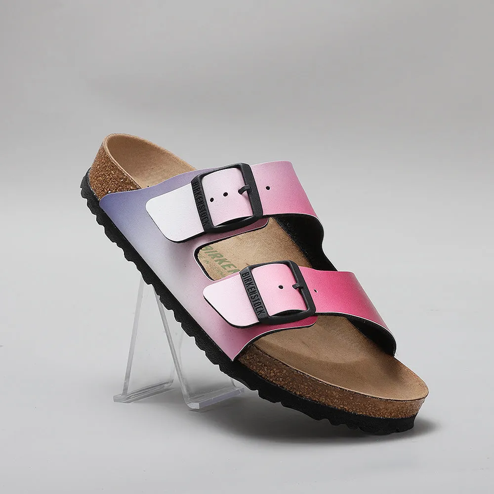 BIRKENSTOCK ARIZONA OMBRE PINK/PURPLE SANDALS