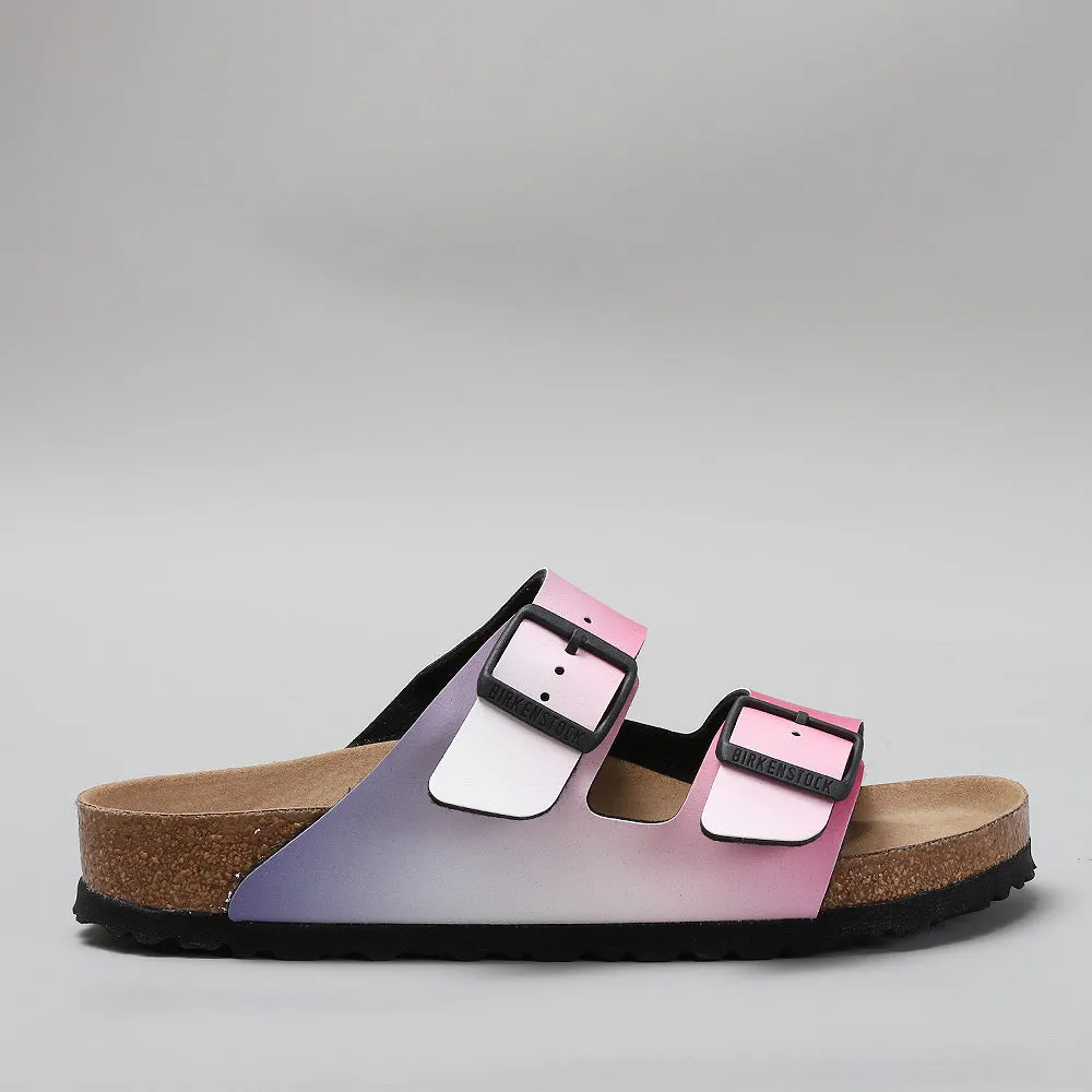 BIRKENSTOCK ARIZONA OMBRE PINK/PURPLE SANDALS