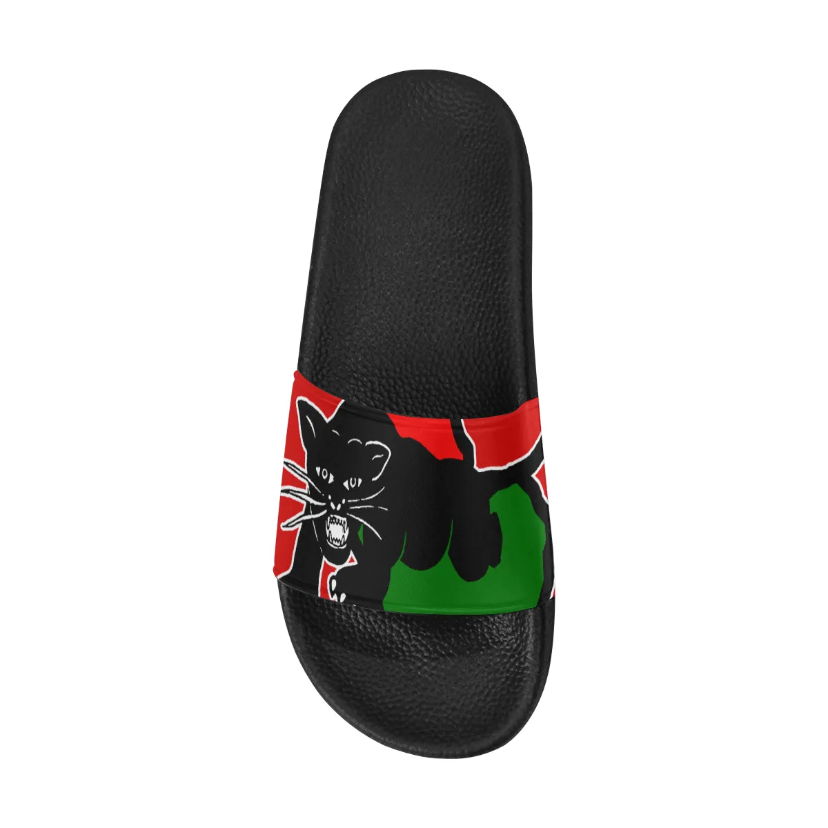 BLACC PANTHER RBG RED Women's Slide Sandals