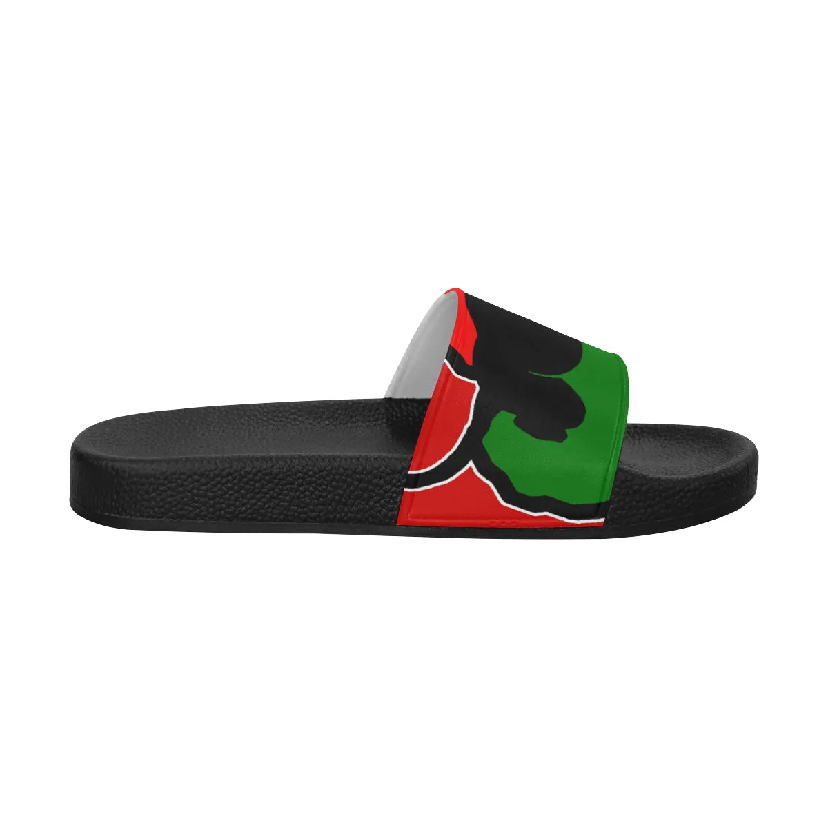 BLACC PANTHER RBG RED Women's Slide Sandals