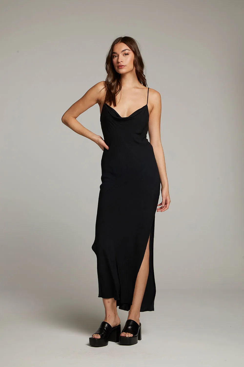 Bleeker Licorice Slip Dress