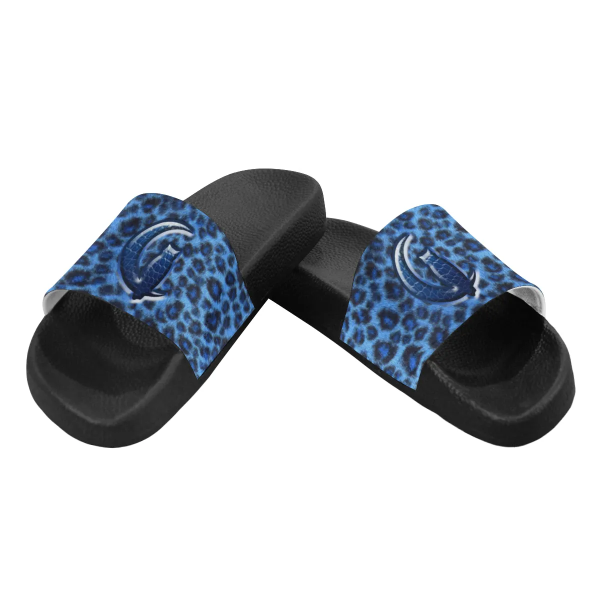 BLUE TIGER SKIN Women's Slide Sandals