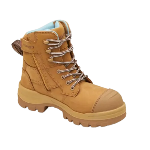 BLUNDSTONE 8860 Ladies RotoFlex Zip Safety Boot - Wheat