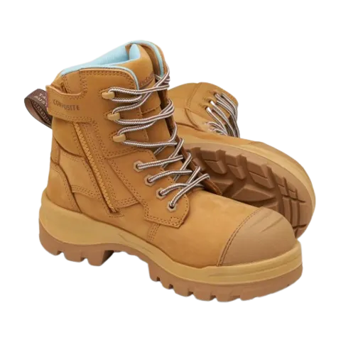 BLUNDSTONE 8860 Ladies RotoFlex Zip Safety Boot - Wheat