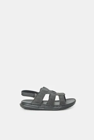 Boys Black Traditional Sandals