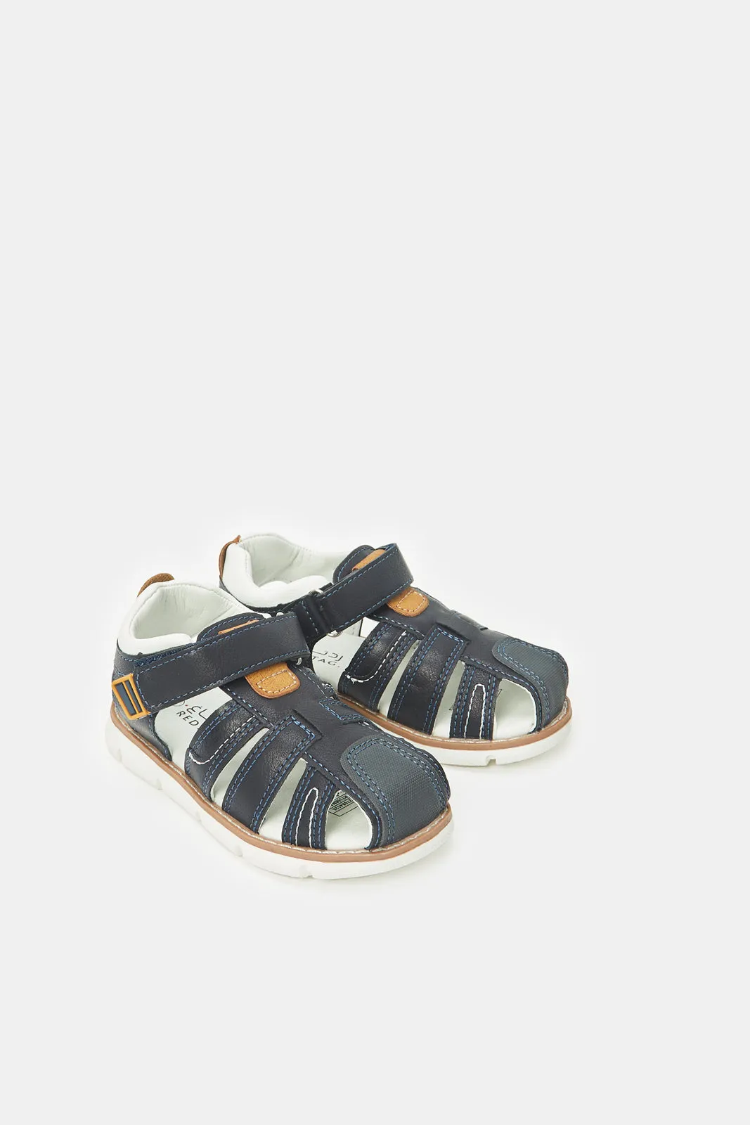 Boys Navy Fisherman Sandal