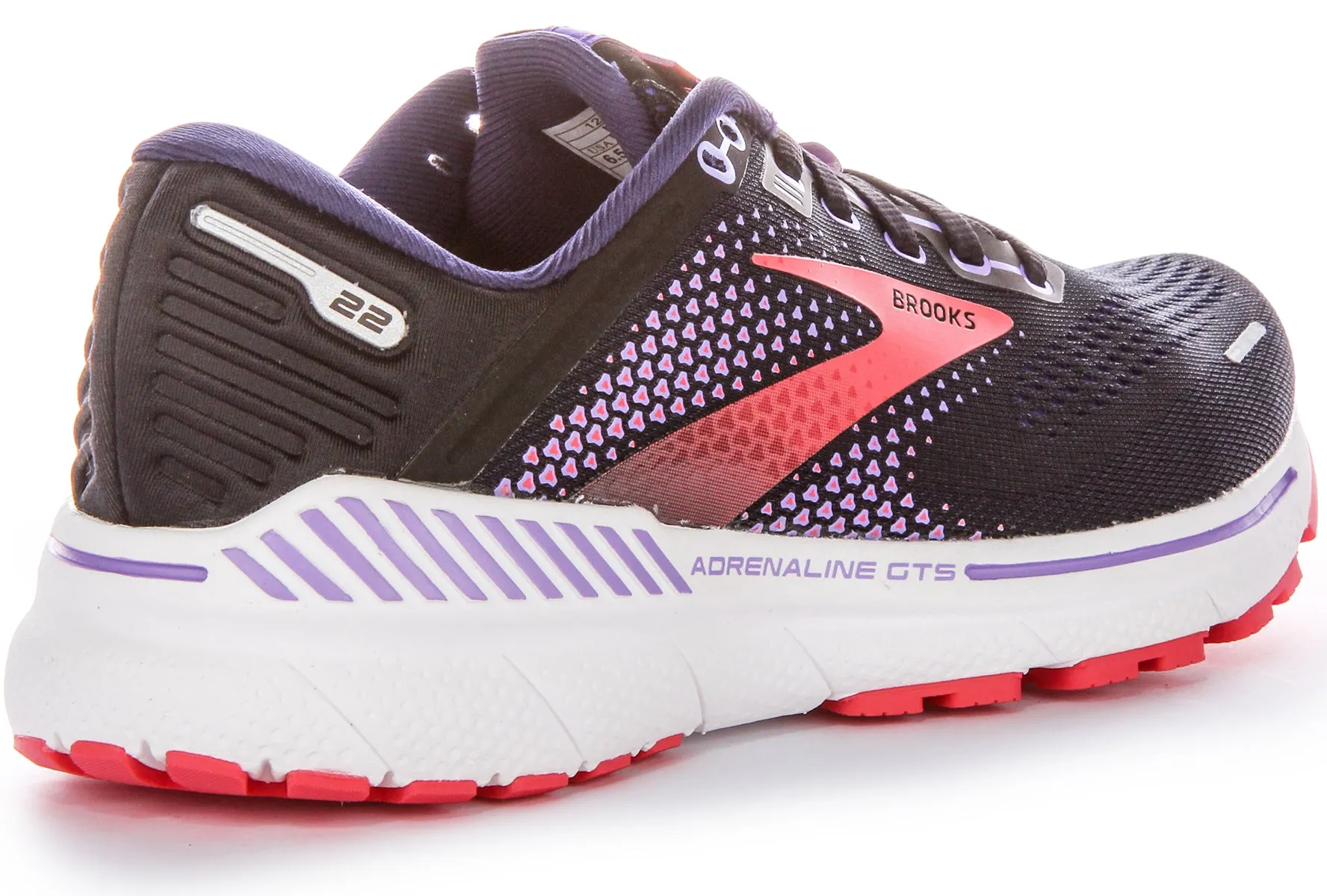 Brooks Adrenaline GTS In Black Purple | Narrow Fit