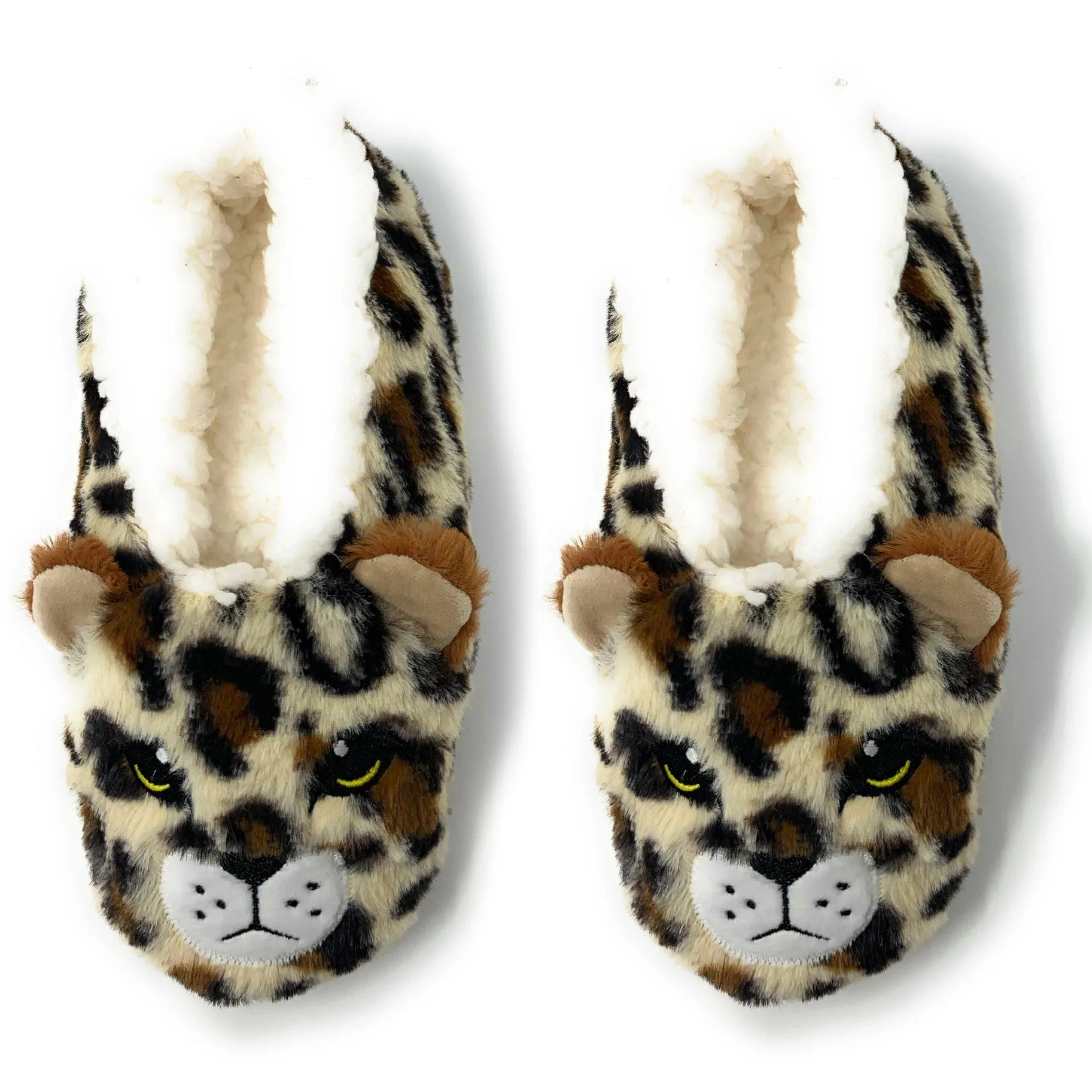 Cheetah Bang | Women's Fluffy Sherpa House Slippers