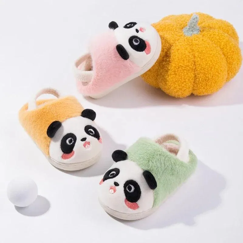 Children's Casual Shoes - Plush Cartoon Panda Slippers for Kids TSS211