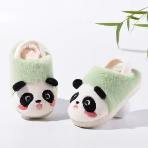 Children's Casual Shoes - Plush Cartoon Panda Slippers for Kids TSS211