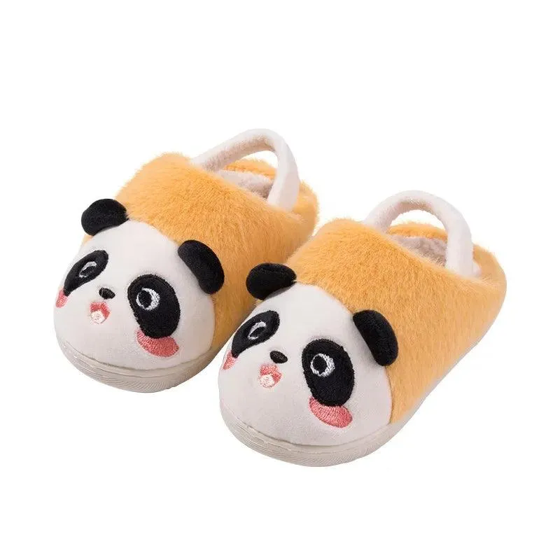 Children's Casual Shoes - Plush Cartoon Panda Slippers for Kids TSS211