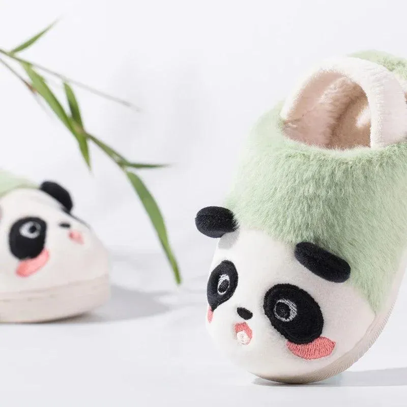 Children's Casual Shoes - Plush Cartoon Panda Slippers for Kids TSS211