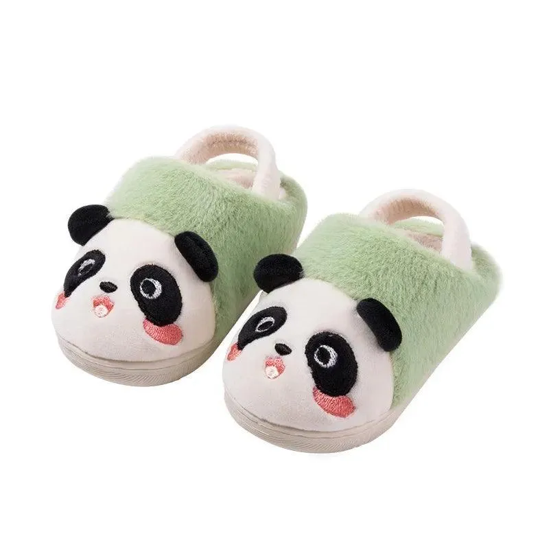 Children's Casual Shoes - Plush Cartoon Panda Slippers for Kids TSS211