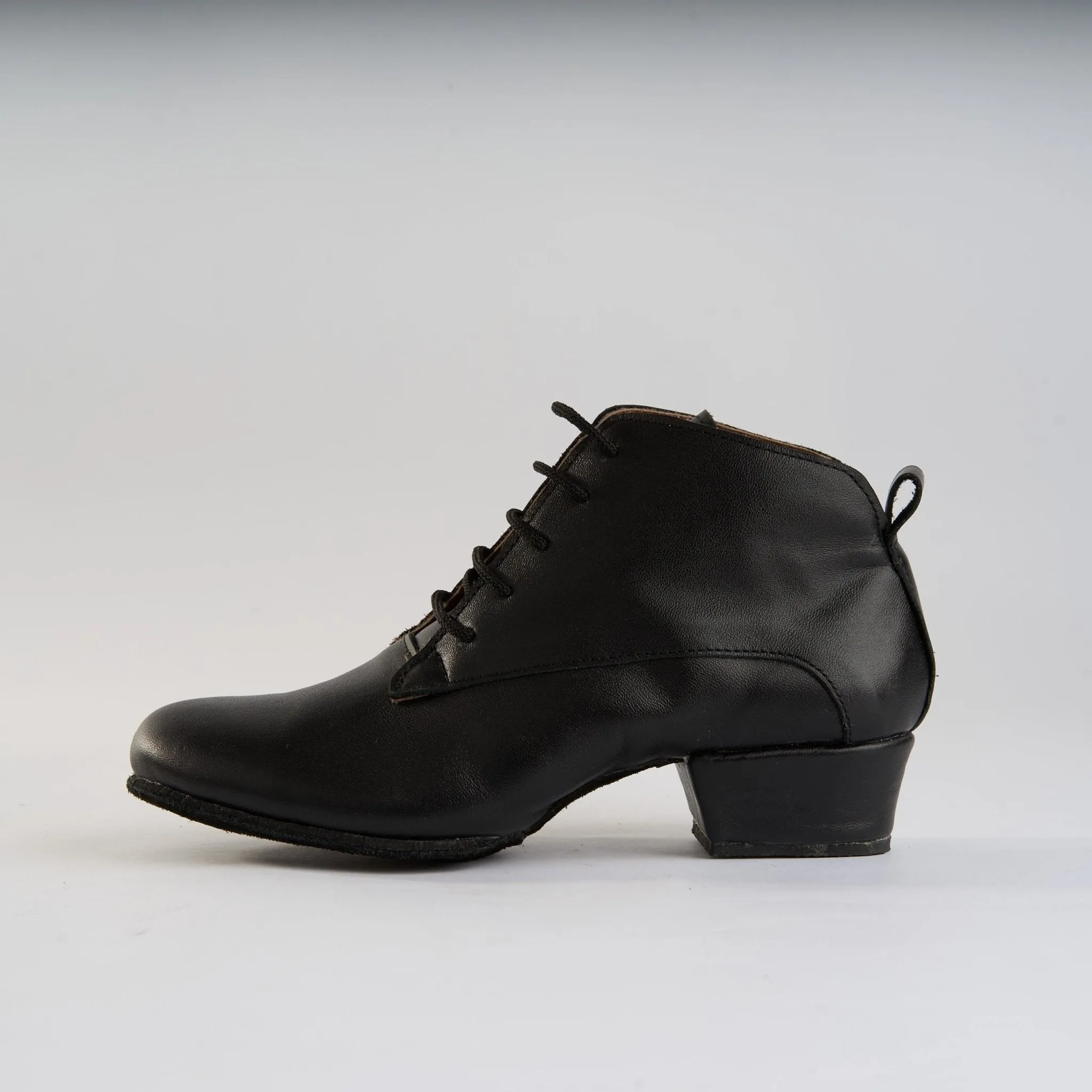 Classic Black Leather - Handmade Tango Trainers - Tita 9620