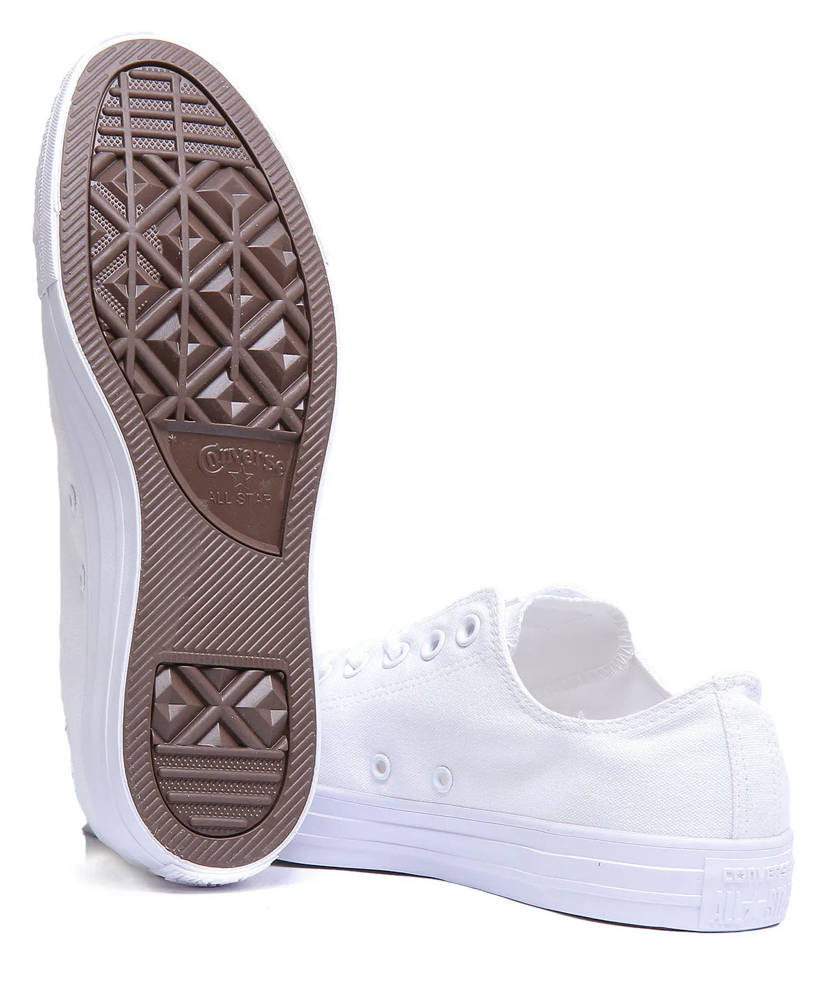 Converse 1U647 CT All Star Low Trainers In White Mono For Men