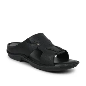 Coolers By Liberty AVN-07 Casual Black Slippers For Men