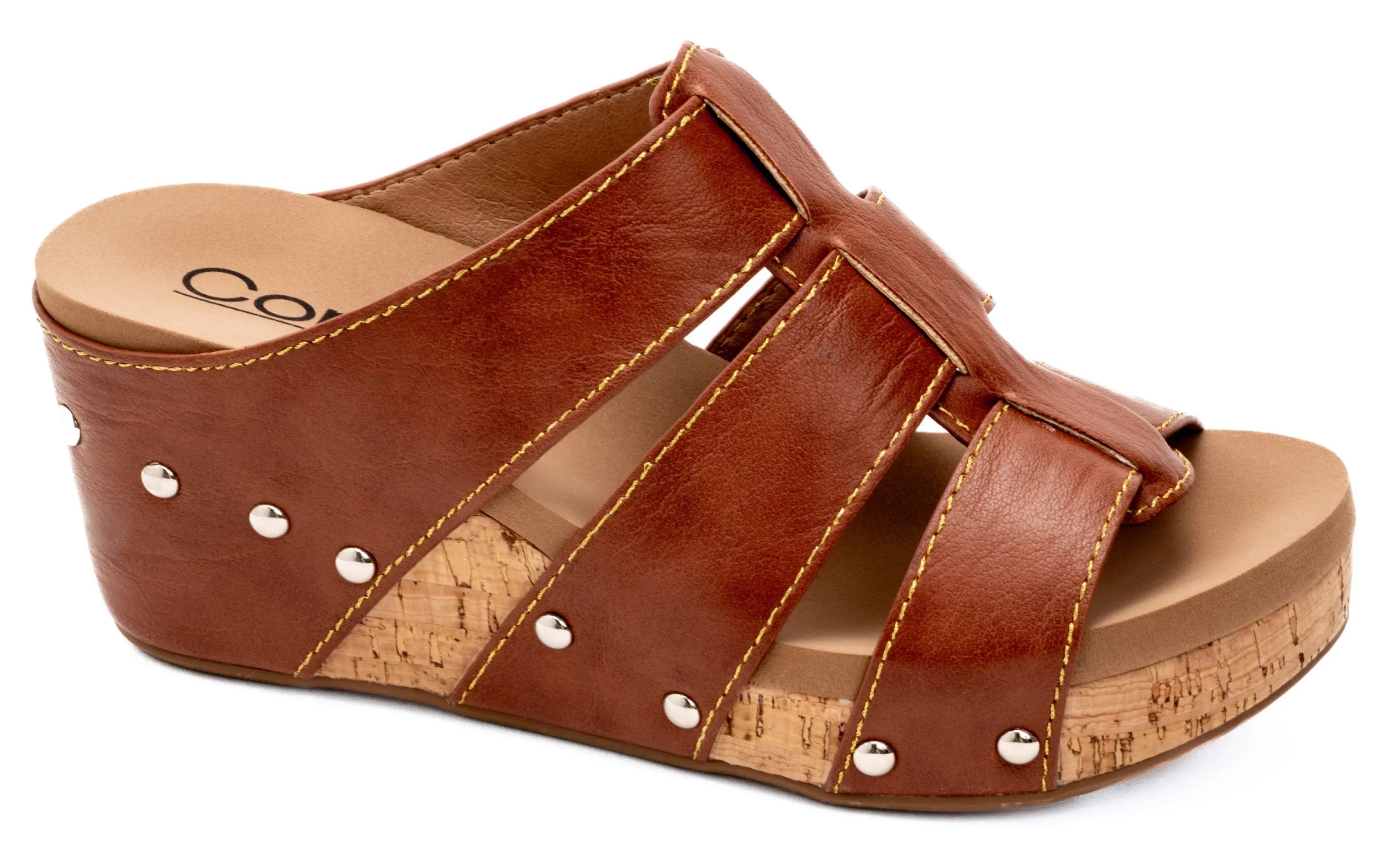 Corkys Women's Catch Of The Day Wedge Sandal - Whiskey 41-0353