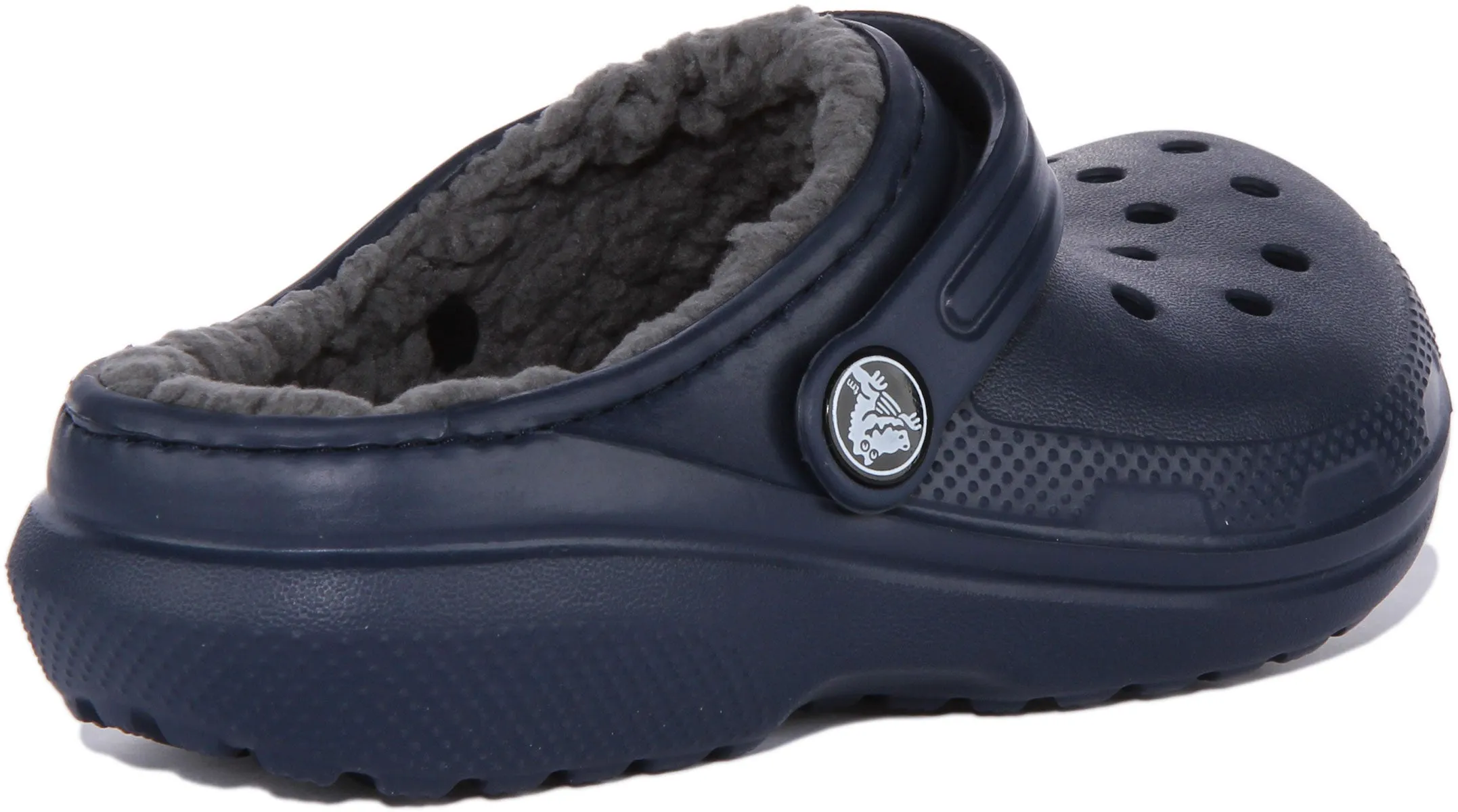 Crocs Classic Lined In Navy For Kids