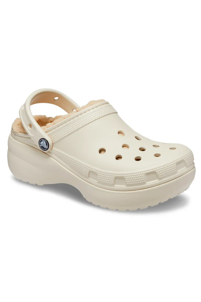 Crocs Classic Platform Lined Bone