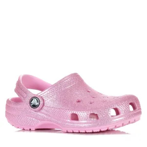 Crocs Kids Classic Glitter Pink Tweed