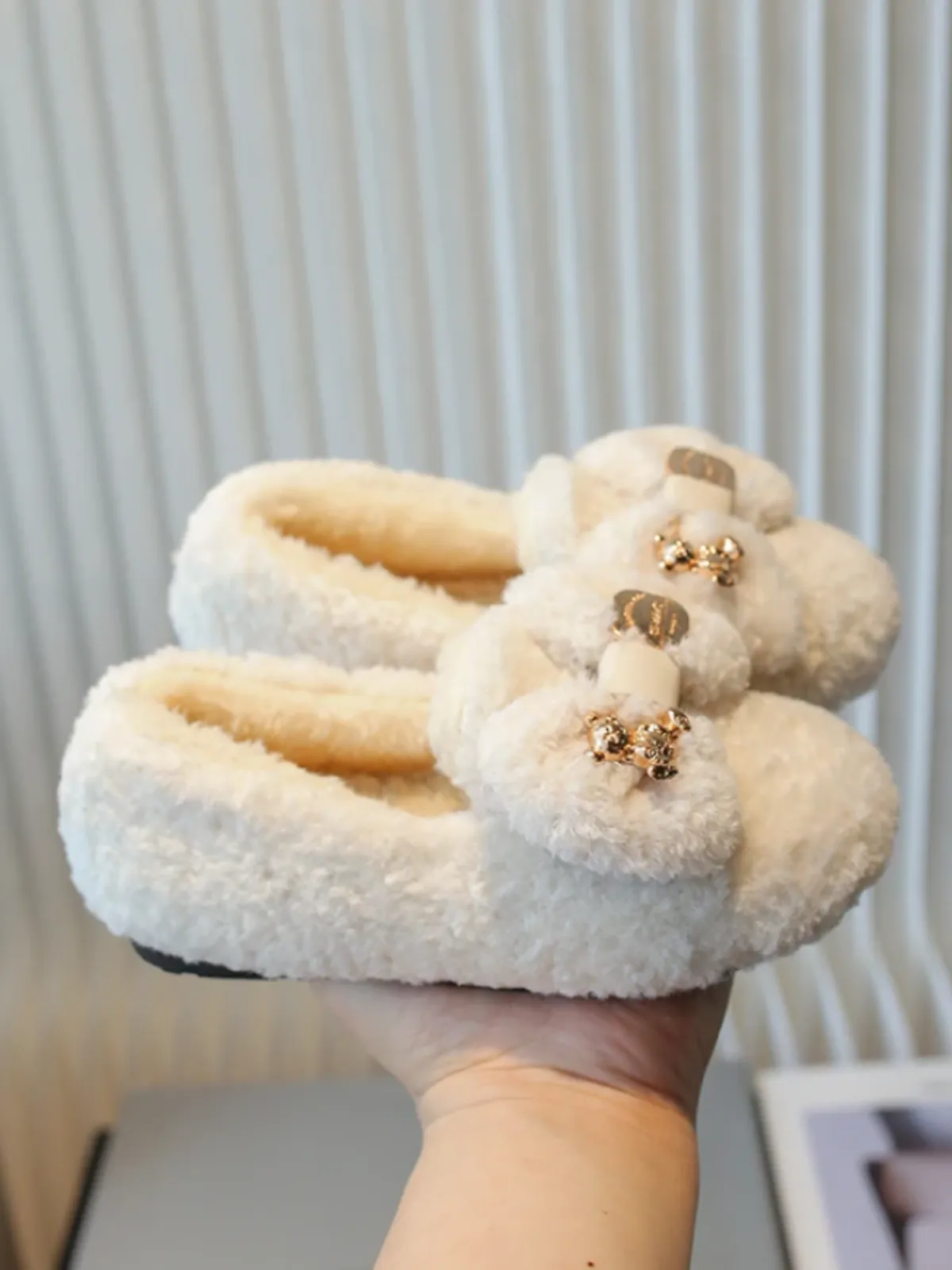 Cuddly Chic Faux Fur Loafers By Liv And Mia