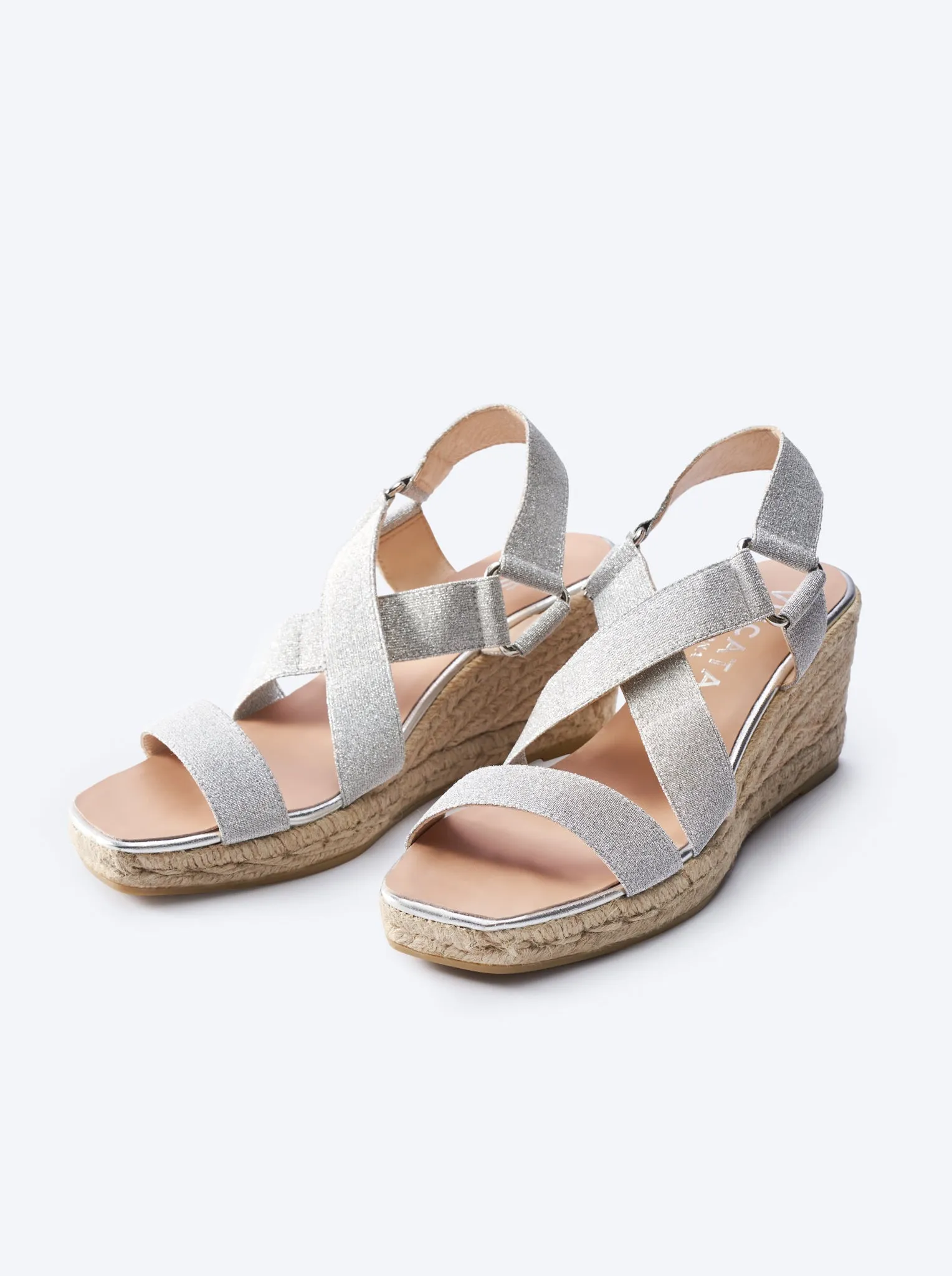 Dalia Elastic Espadrille Sandal Wedges