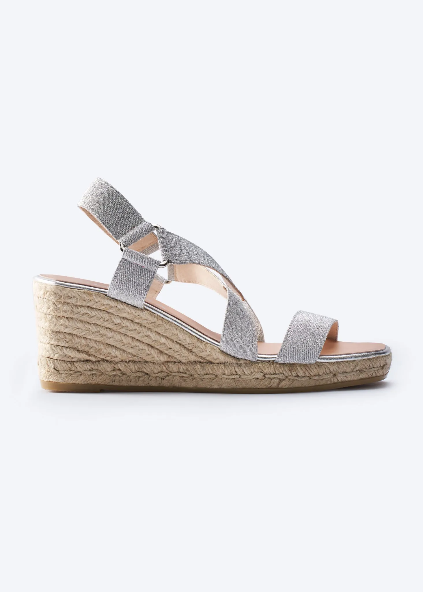 Dalia Elastic Espadrille Sandal Wedges