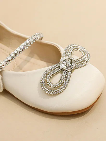 Diamond Bow Ballet Flats by Liv and Mia