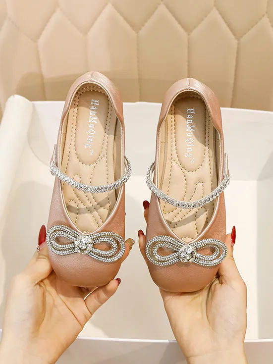 Diamond Bow Ballet Flats by Liv and Mia