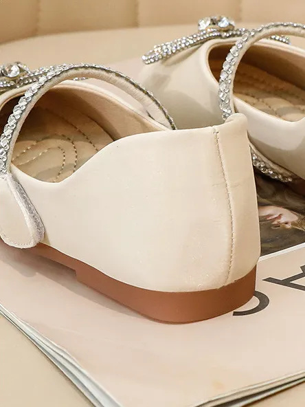 Diamond Bow Ballet Flats by Liv and Mia