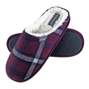 Dunlop - mens slippers - checkered 7179 (7 uk / red)