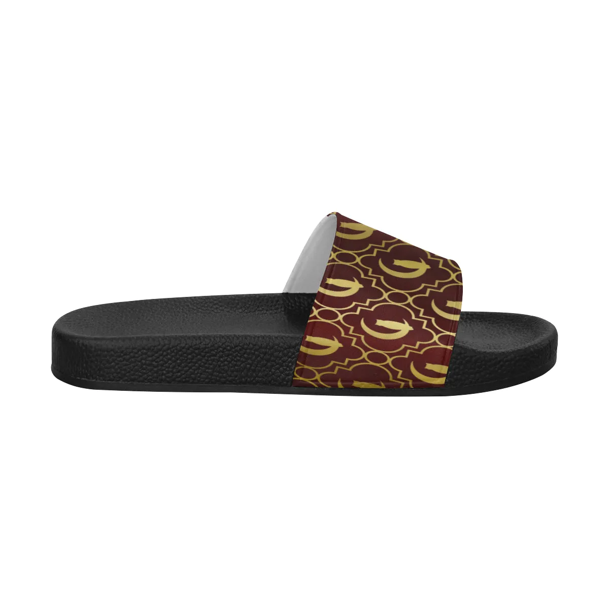 ELEGANCE BORDEAUX GOLD Women's Slide Sandals