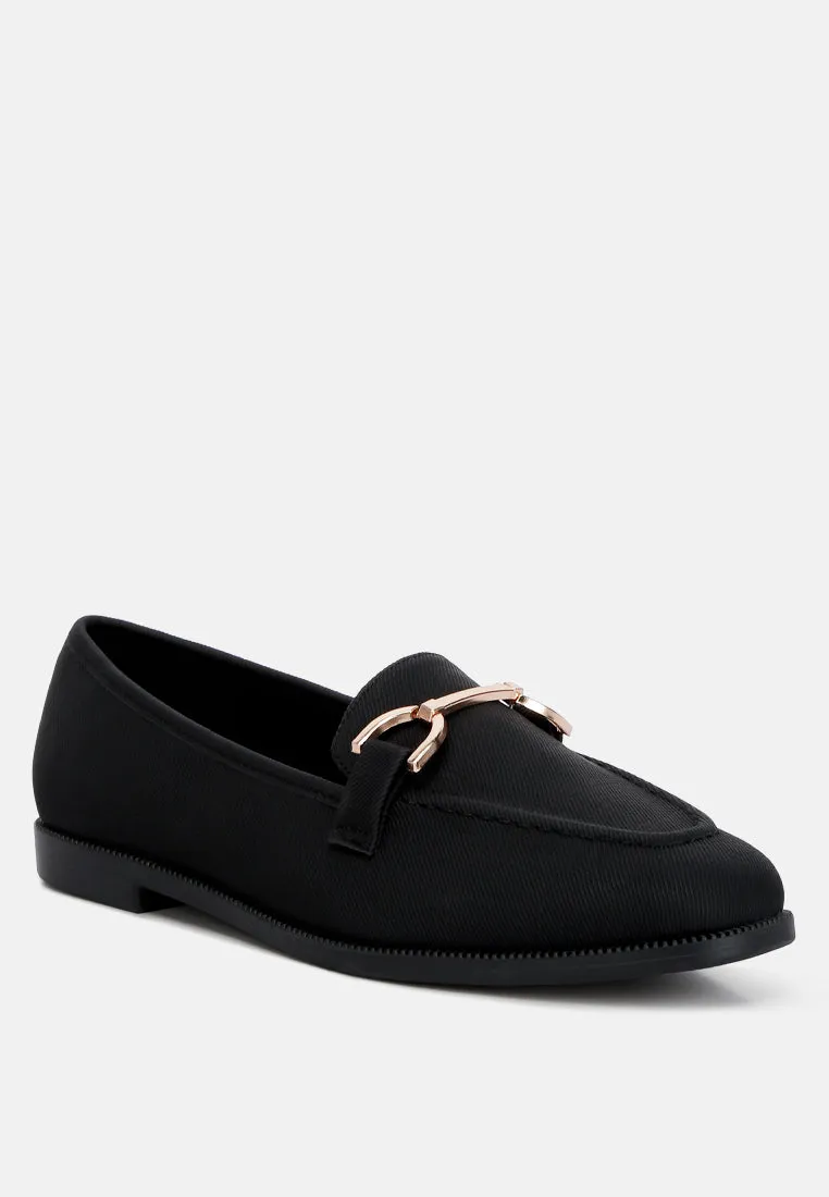 Fable Horsebit Embellished Flat Loafers