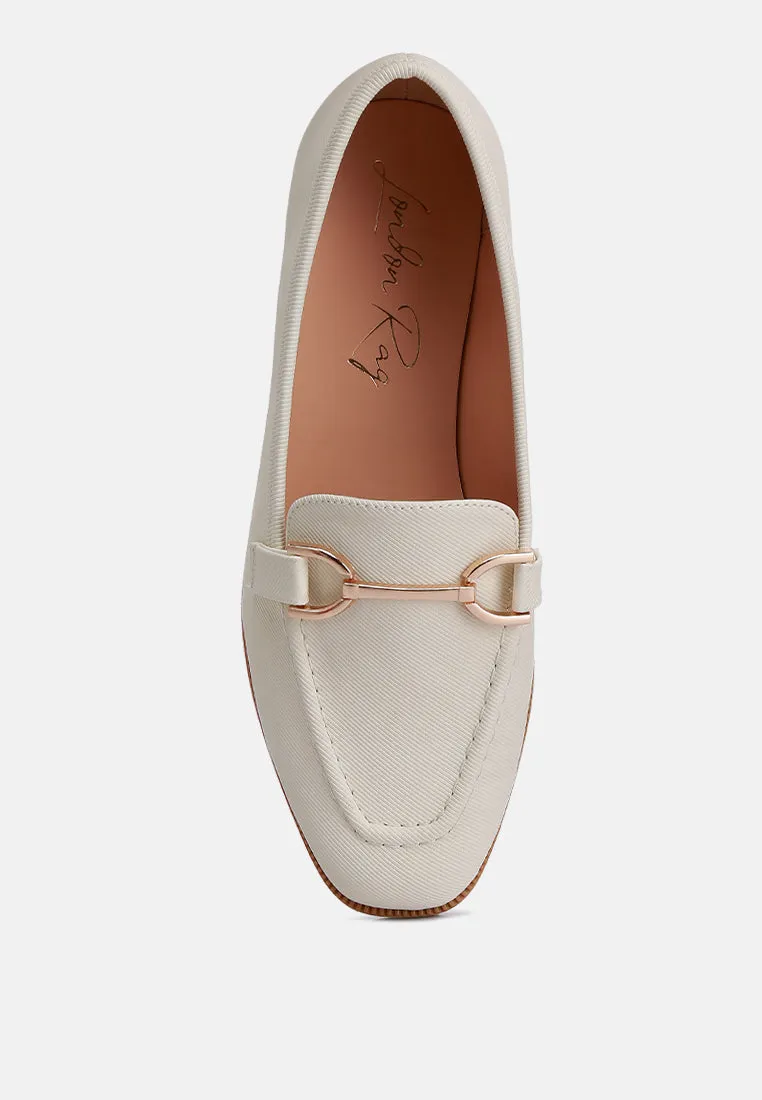 Fable Horsebit Embellished Flat Loafers