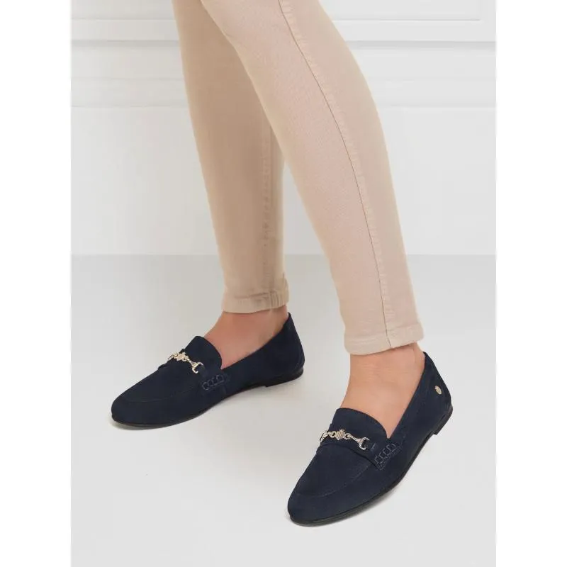 Fairfax & Favor Newmarket Ladies Suede Loafer - Navy