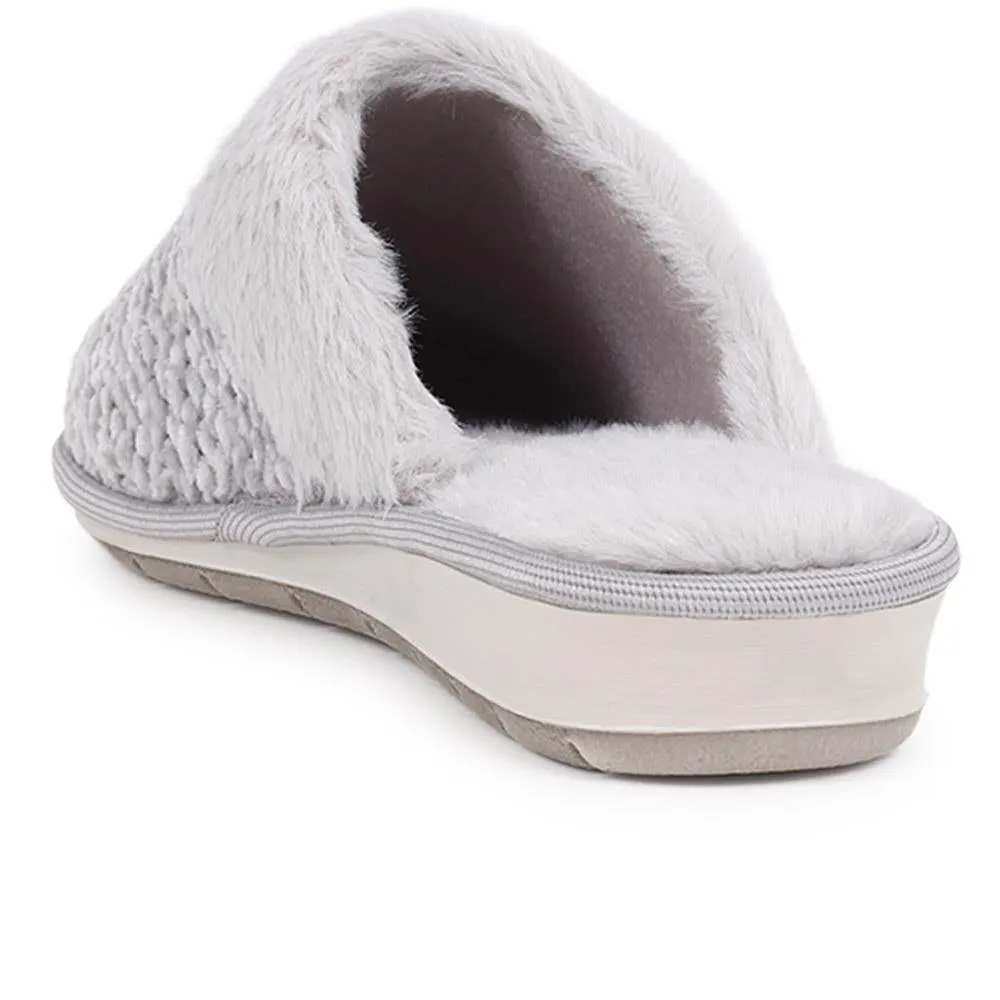 Faux Fur Mule Slippers  - INB40007 / 326 247