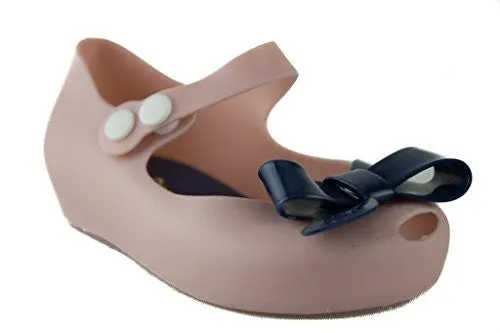 Girls IJ-2 Toddlers Bow Mary Jane Hidden Wedge Flat Shoes