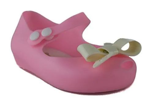 Girls IJ-2 Toddlers Bow Mary Jane Hidden Wedge Flat Shoes