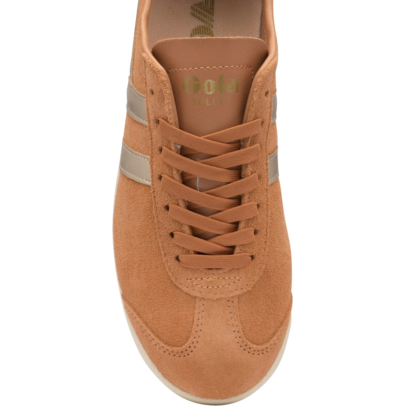 Gola Classics Womens Bullet Pearls Classic Suede Trainers - Peach