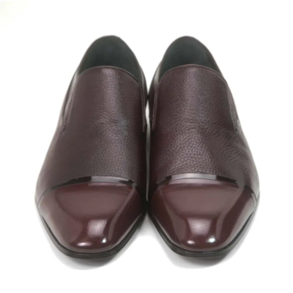 Golden Pass Men's Burgundy Double Gore Leather Sole Slip-On