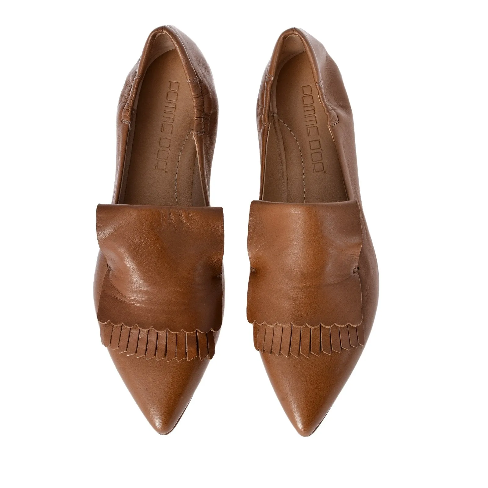 Grace Caramel Leather Loafers