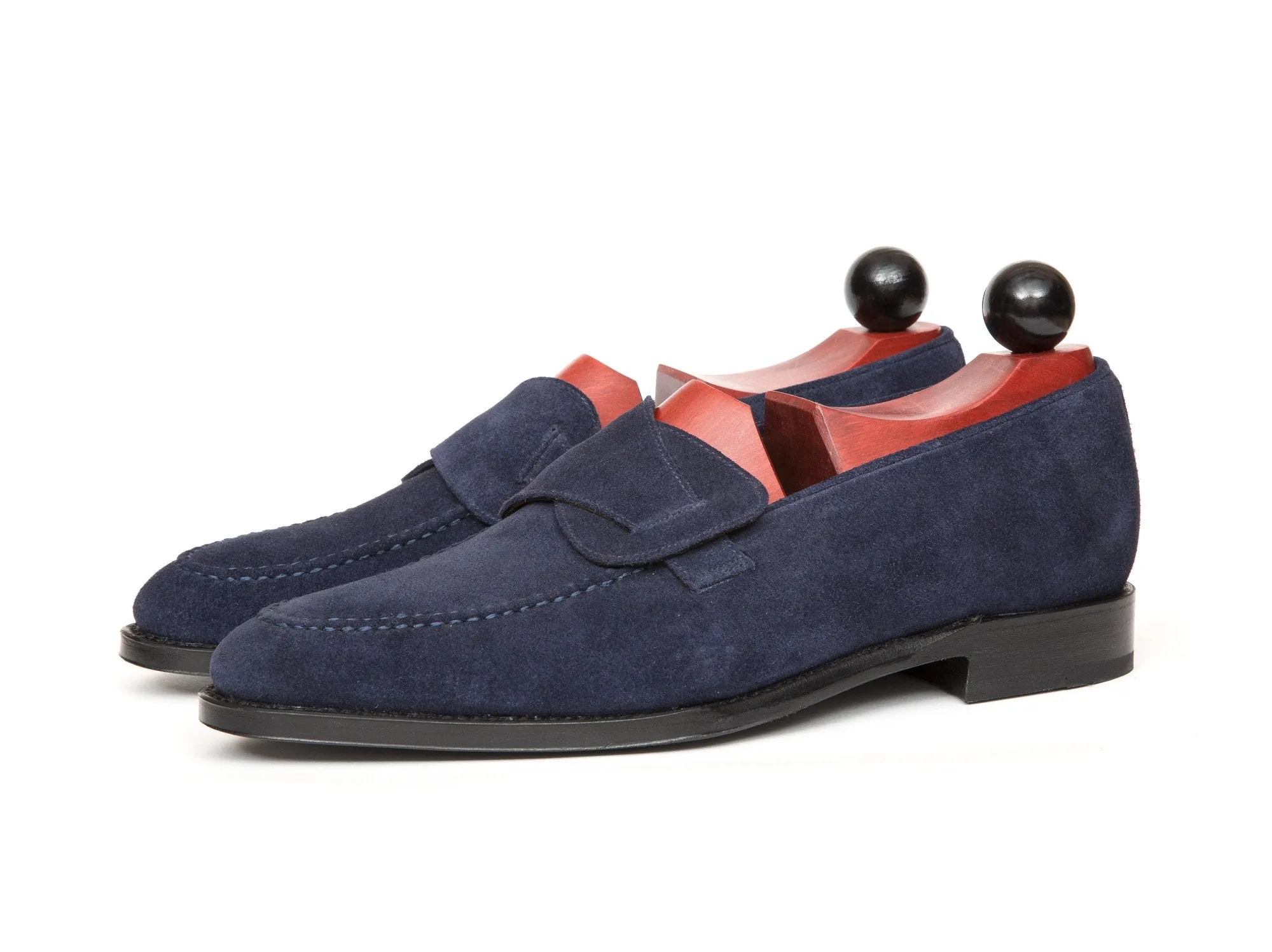 Hawthorne - MTO - Dark Blue Suede - TMG Last - Single Leather Sole