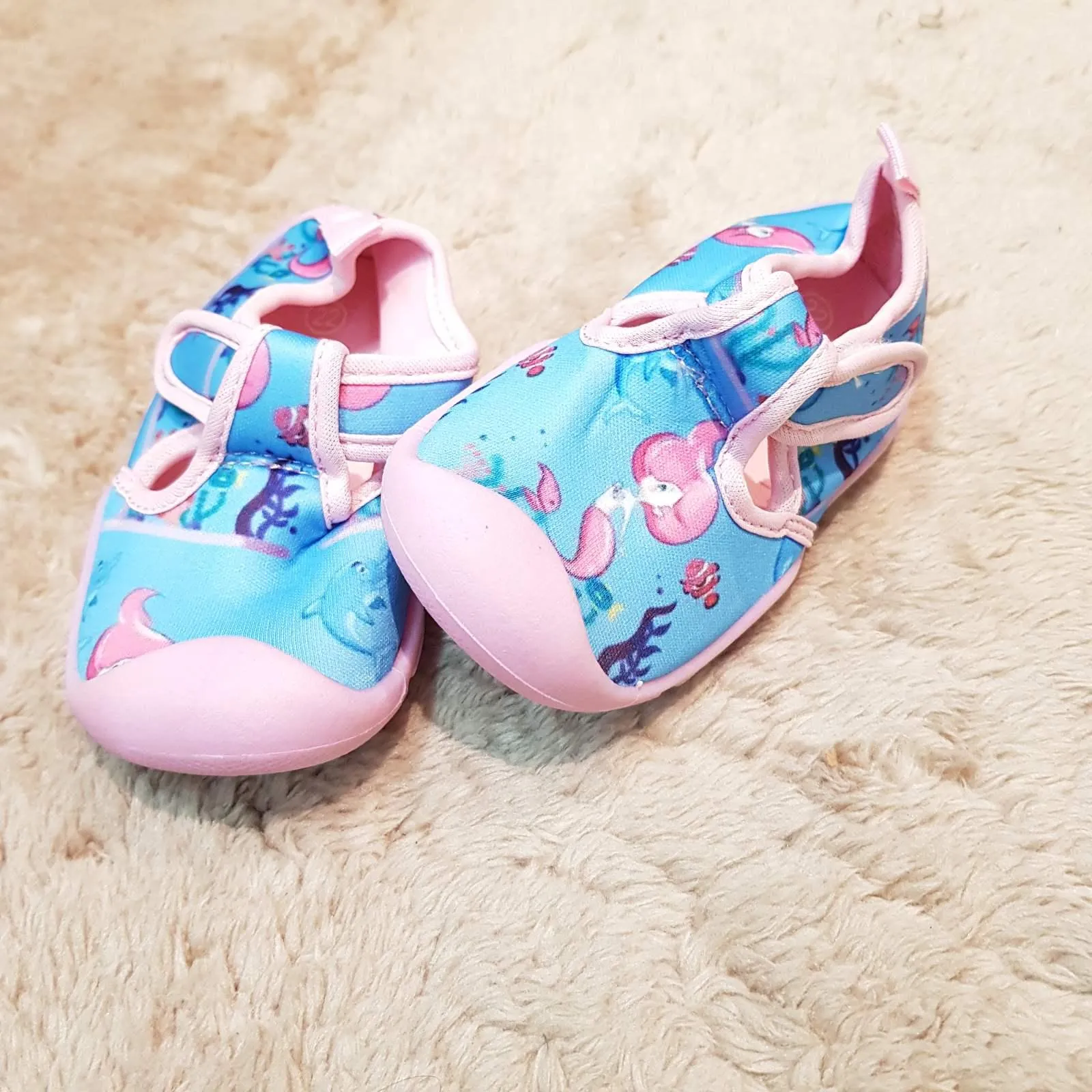 Hobibear Swim Sandals Blue Pink Mermaid