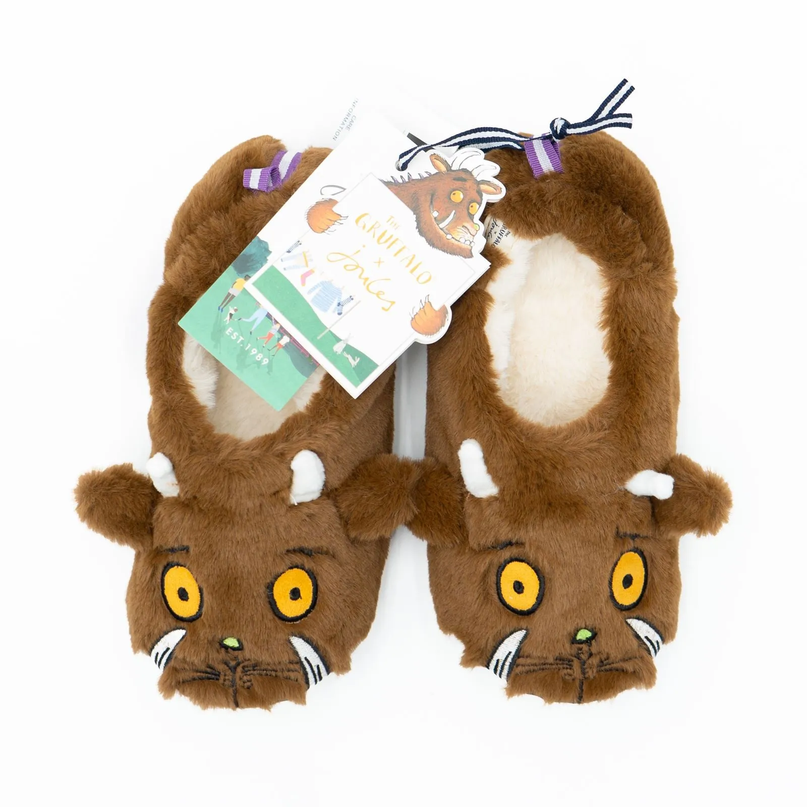 Joules Unisex Gruffalo Slippet Fluffy Warm Slippers